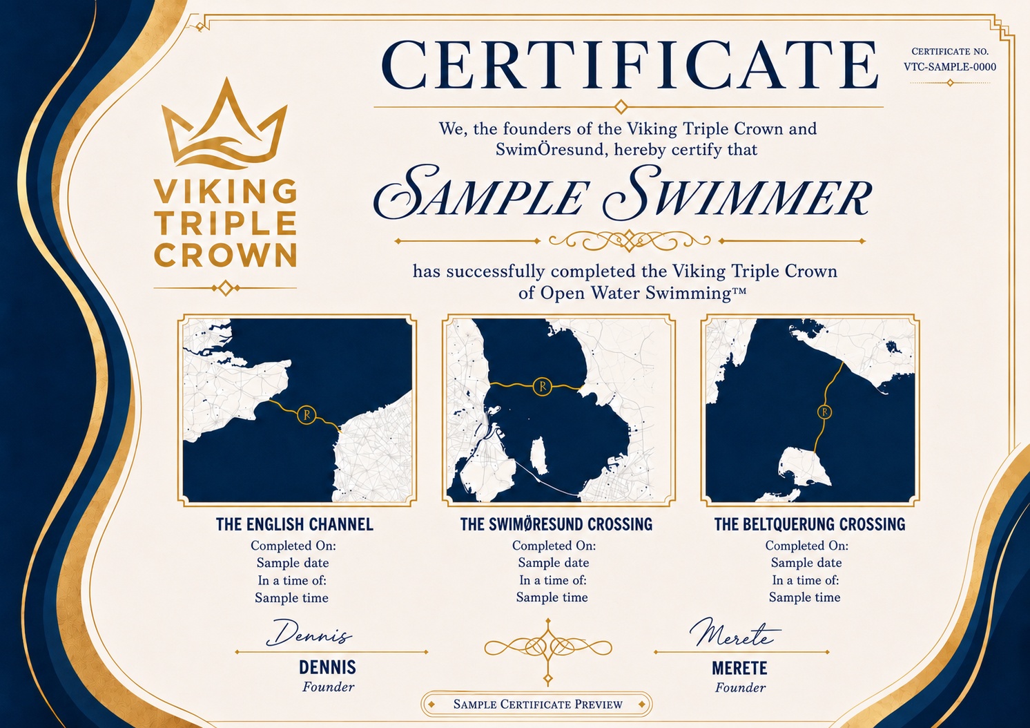 vtc sample certificate